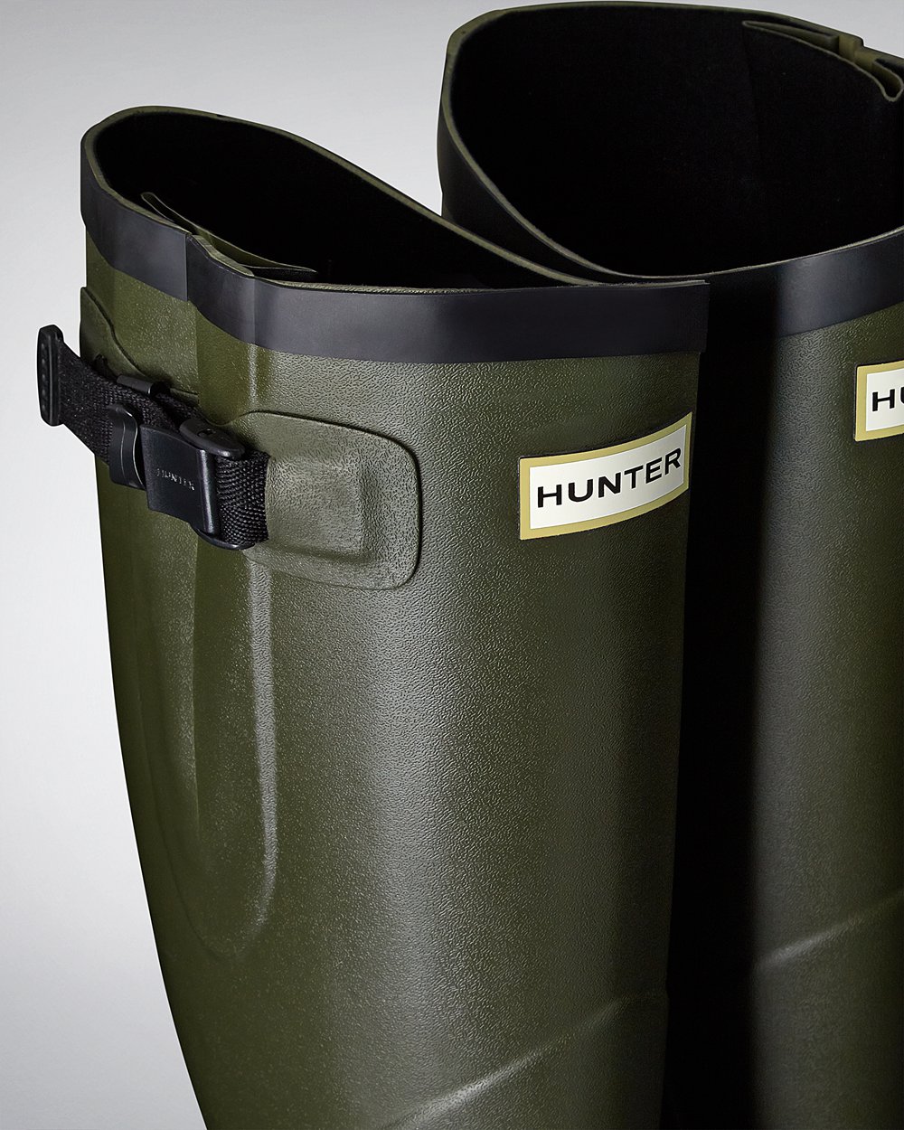 Galochas Altas Hunter Feminina Verde Escuro Oliva - Balmoral Classic - 70TWFIEOV